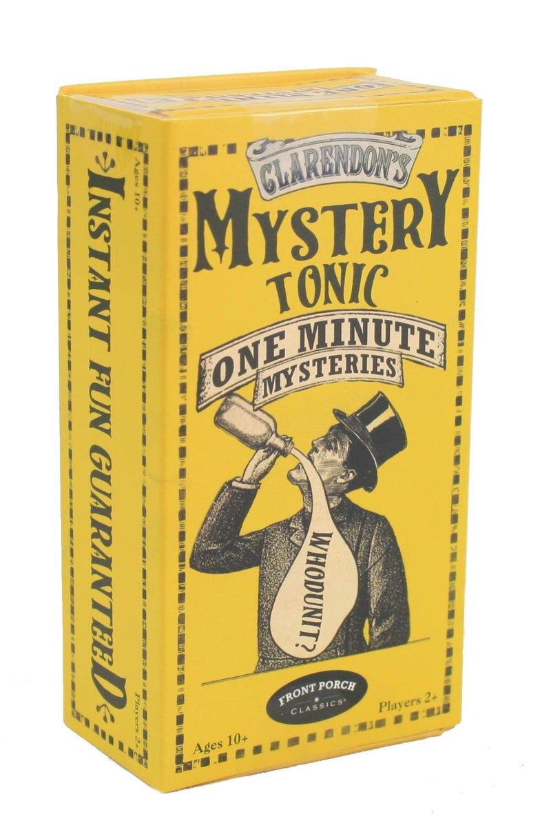 Front Porch Classics | Front Porch Classics Claredon's Mystery Tonic Vintage One Minute Mystery Card Game for 2 or More Players, Ages 10 and Up - Image 1